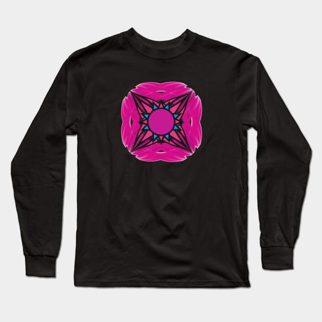 MANDALA #3 Long Sleeve T-Shirt by RickTurner